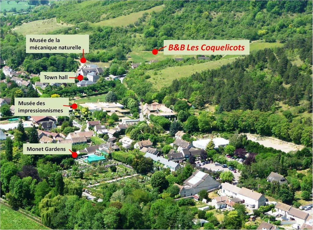 Maison D'Hotes Les Coquelicots Giverny Ruang foto